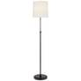 Bryant Floor Lamp in Bronze with Linen Shade