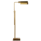 Pask Pharmacy Floor Lamp in Hand-Rubbed Antique Brass