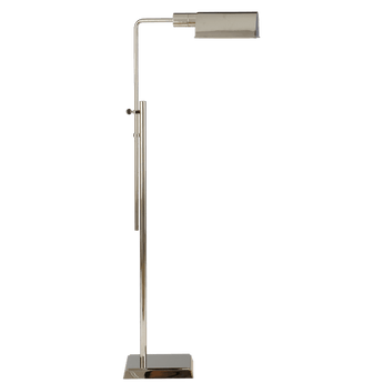 Pask Pharmacy Floor Lamp in Polished Nickel