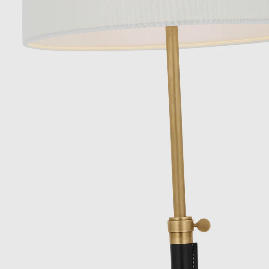 Bryant Wrapped Floor Lamp, a premium Decorative light by Visual Comfort & Co. Close - up image of its design.