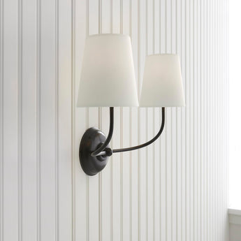 Vendome Double Sconce, a premium Decorative light by Visual Comfort. Close - up image of its design.