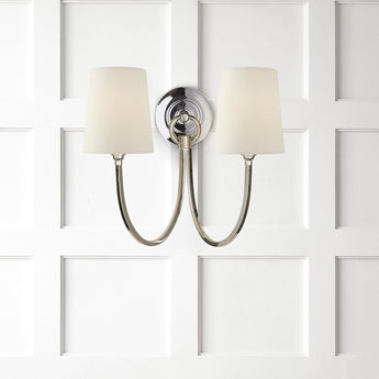 Reed Double Sconce, a premium Decorative light by Visual Comfort. Close - up image of its design.