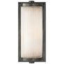 Dresser Short Glass Rod Light in Bronze with Frosted Glass Liner