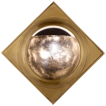 Venice Sconce in Hand-Rubbed Antique Brass with Antique Mirror