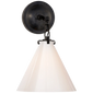 Katie Small Conical Sconce, a premium Bath light by Visual Comfort. Close - up image of its design.