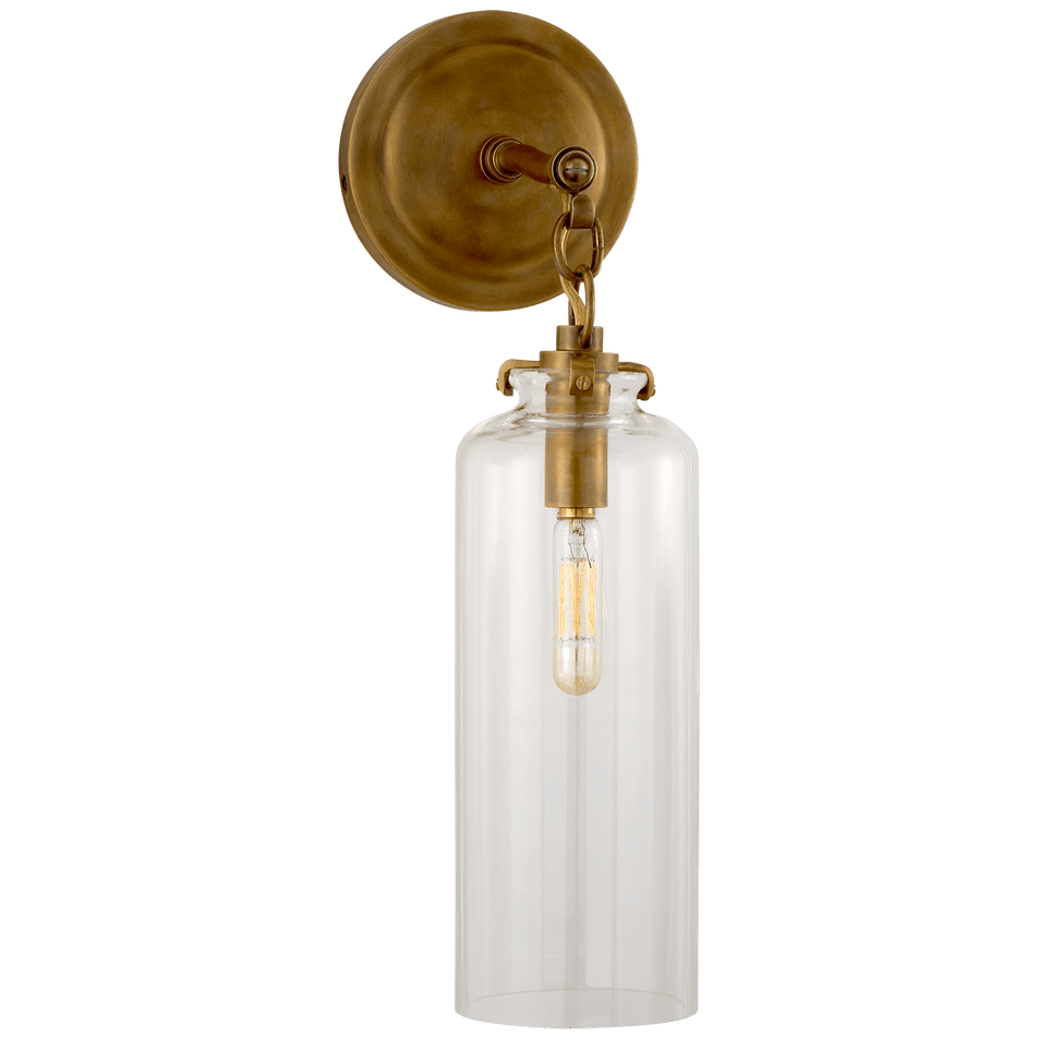 Katie Small Cylinder Sconce, a premium Bath light by VCGallery Italy. Close - up image of its design.