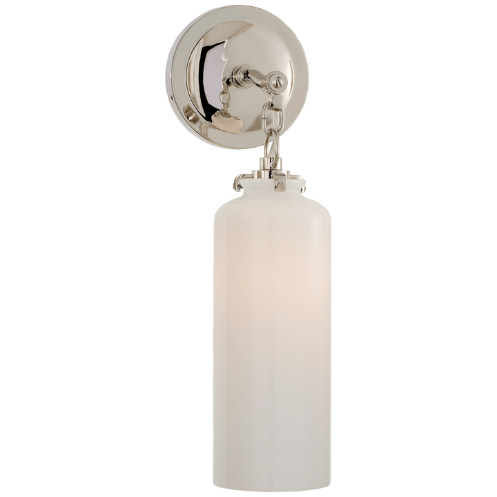 Katie Small Cylinder Sconce, a premium Bath light by VCGallery Italy. Close - up image of its design.