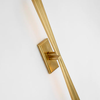 Galahad Linear Sconce in Hand-Rubbed Antique Brass