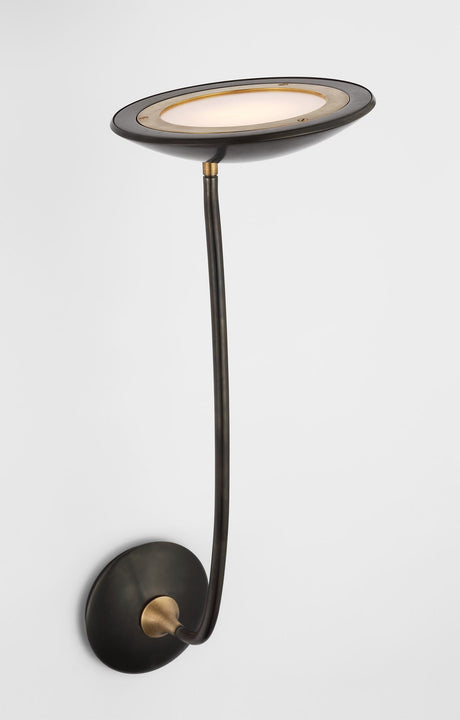 Keira Large Sconce in Bronze and Hand-Rubbed Antique Brass