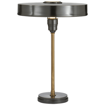 Carlo Table Lamp in Bronze and Hand-Rubbed Antique Brass