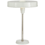 Carlo Table Lamp in Polished Nickel and Antique White