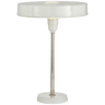 Carlo Table Lamp in Polished Nickel and Antique White