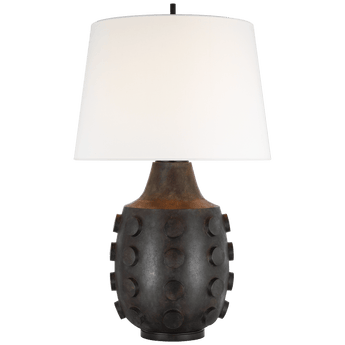 Orly Large Table Lamp in Garden Bronze with Linen Shade