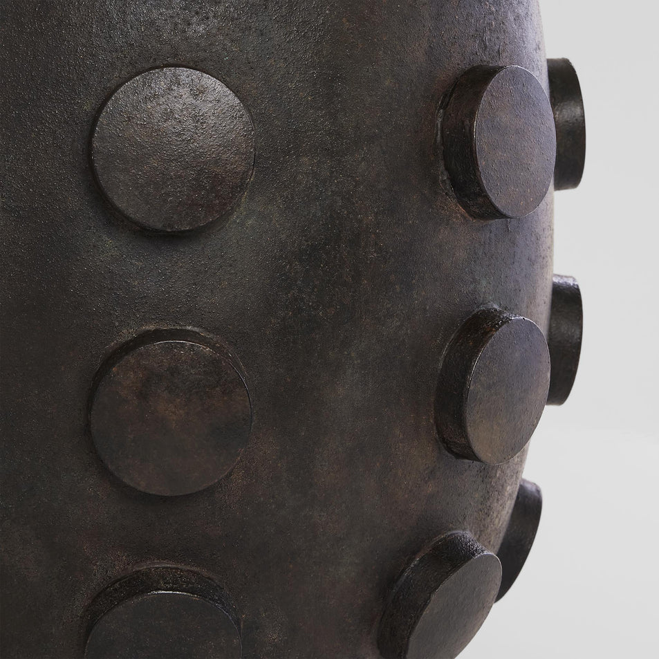 Orly Large Table Lamp in Garden Bronze with Linen Shade