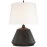 Frey Medium Table Lamp in Garden Bronze with Linen Shade