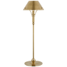Turlington Medium Table Lamp in Hand-Rubbed Antique Brass with Hand-Rubbed Antique Brass Shade