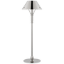 Turlington Medium Table Lamp in Polished Nickel with Polished Nickel Shade