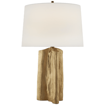 Sierra Buffet Lamp in Gild with Linen Shade