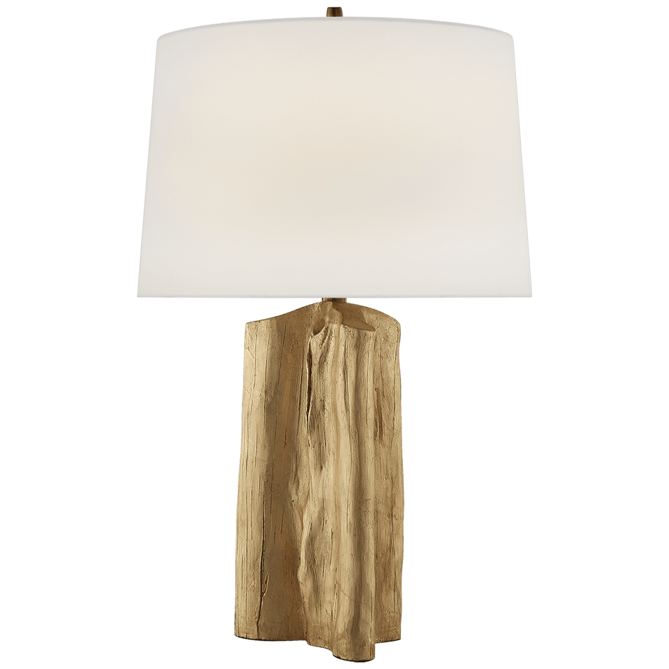 Sierra Buffet Lamp in Gild with Linen Shade