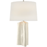 Sierra Buffet Lamp in Plaster White with Linen Shade