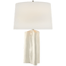 Sierra Buffet Lamp in Plaster White with Linen Shade