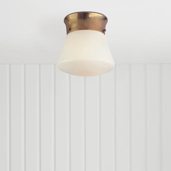 Perry Street Ceiling Light, a premium Flush Mount light by Visual Comfort. Close - up image of its design.