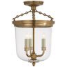 Hand-Rubbed Antique Brass / clear-glass