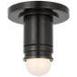 Top Hat Mini Monopoint Flush Mount, a premium Flush Mount light by Visual Comfort & Co. Close - up image of its design.