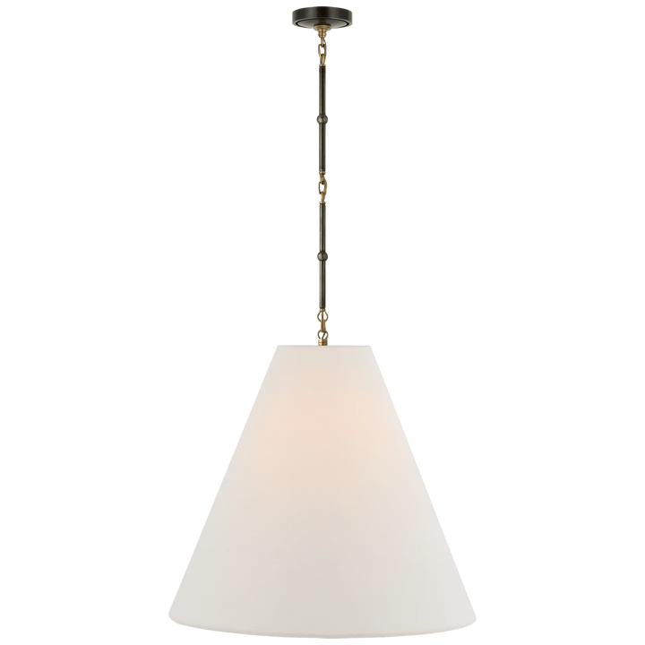 Goodman Large Hanging Lamp, a premium Pendant light by Visual Comfort & Co. Close - up image of its design.