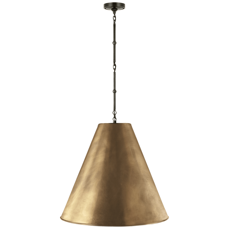 Goodman Large Hanging Lamp, a premium Pendant light by Visual Comfort & Co. Close - up image of its design.