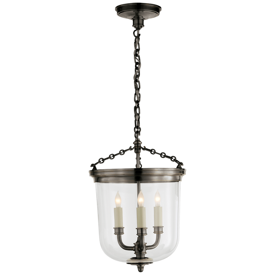 Merchant Lantern in Bronze with Clear Glass