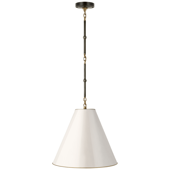Goodman Small Hanging Light, a premium Pendant light by Visual Comfort & Co. Close - up image of its design.
