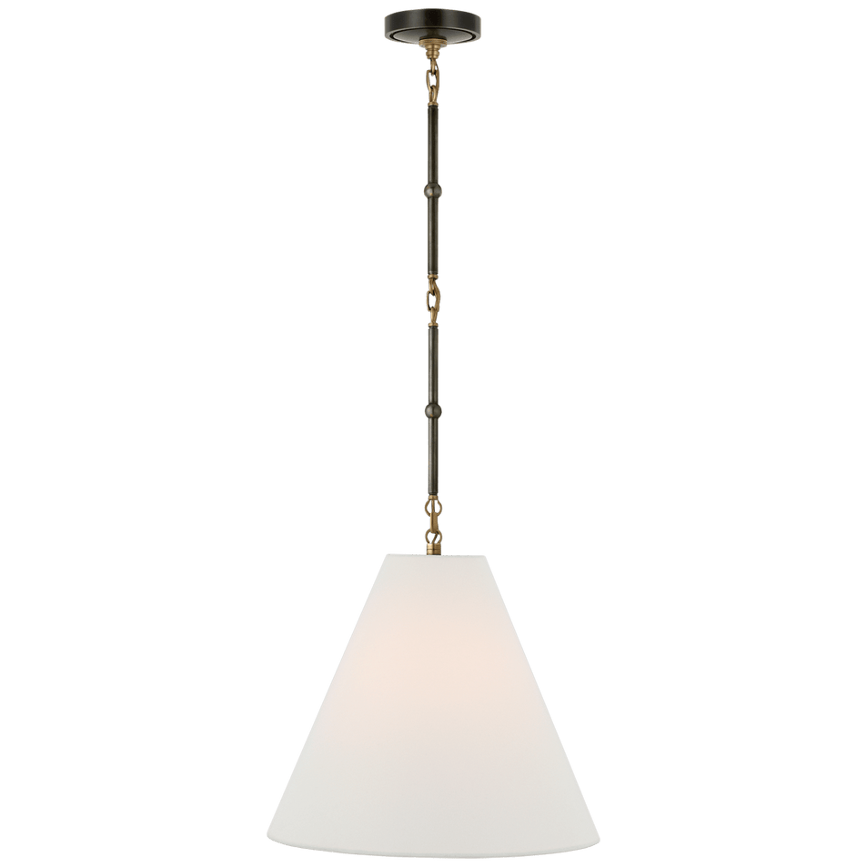 Goodman Small Hanging Light, a premium Pendant light by Visual Comfort & Co. Close - up image of its design.
