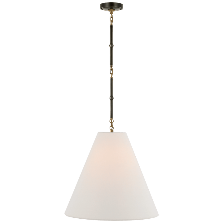 Goodman Medium Hanging Light, a premium Pendant light by Visual Comfort & Co. Close - up image of its design.