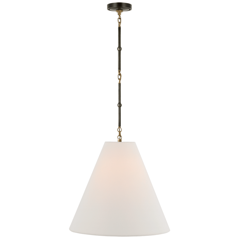 Goodman Medium Hanging Light, a premium Pendant light by Visual Comfort & Co. Close - up image of its design.