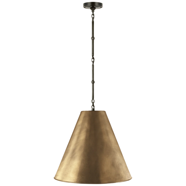 Goodman Medium Hanging Light, a premium Pendant light by Visual Comfort & Co. Close - up image of its design.