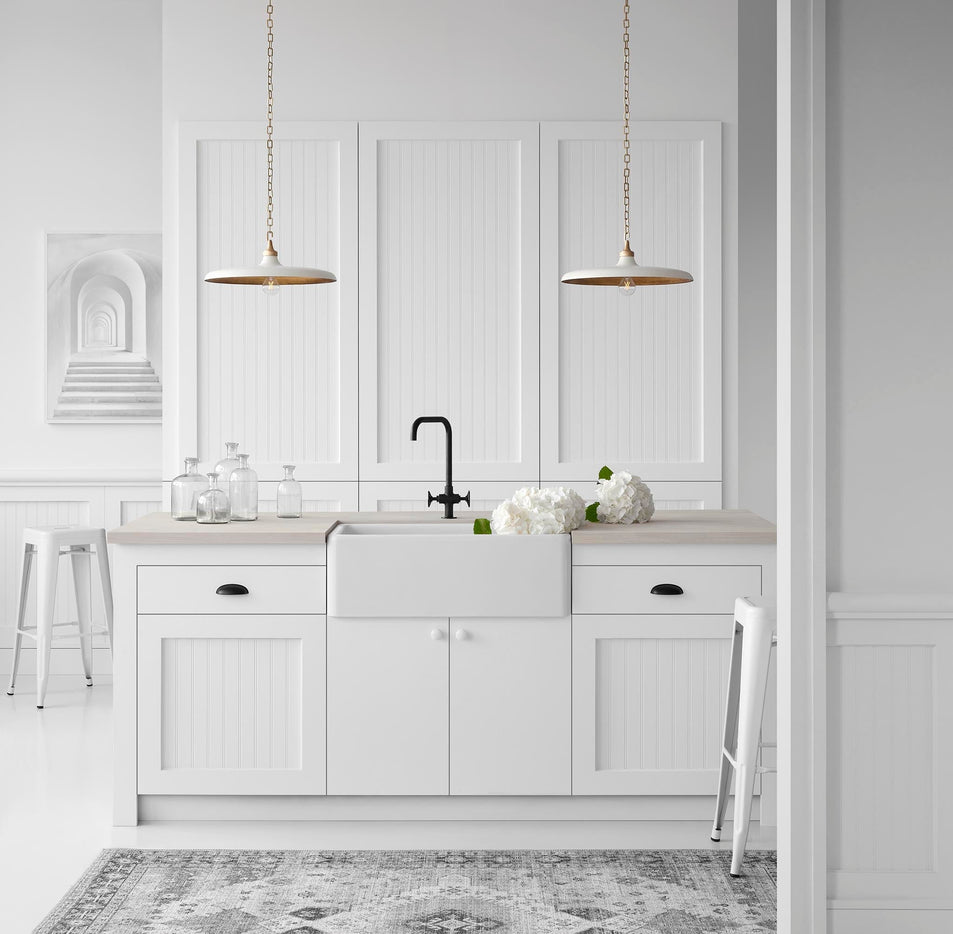 Piatto Medium Pendant in Hand-Rubbed Antique Brass with Plaster White Shade