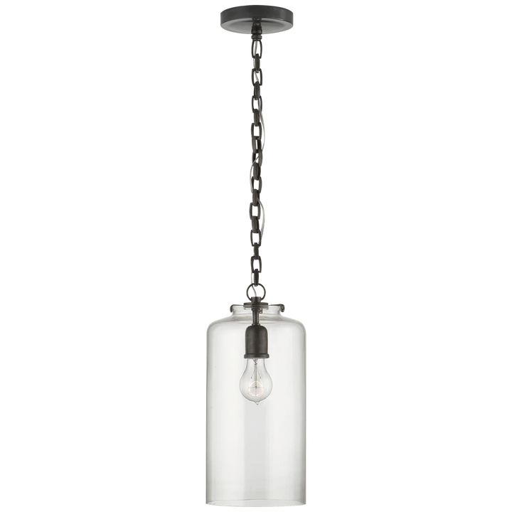 Katie Cylinder Pendant, a premium Pendant light by Visual Comfort & Co. Close - up image of its design.