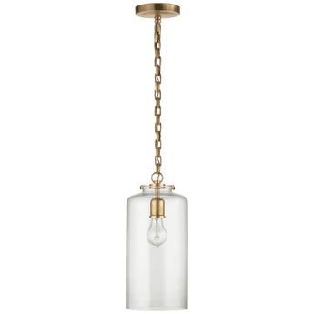 Katie Cylinder Pendant, a premium Pendant light by Visual Comfort. Close - up image of its design.