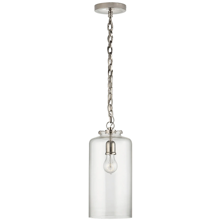 Katie Cylinder Pendant, a premium Pendant light by Visual Comfort & Co. Close - up image of its design.