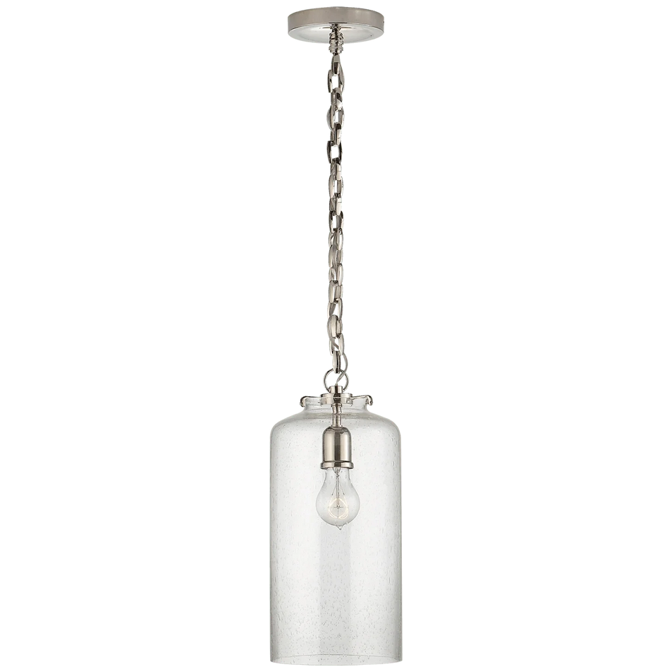 Katie Cylinder Pendant, a premium Pendant light by Visual Comfort & Co. Close - up image of its design.
