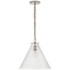 Polished Nickel / Clear Glass