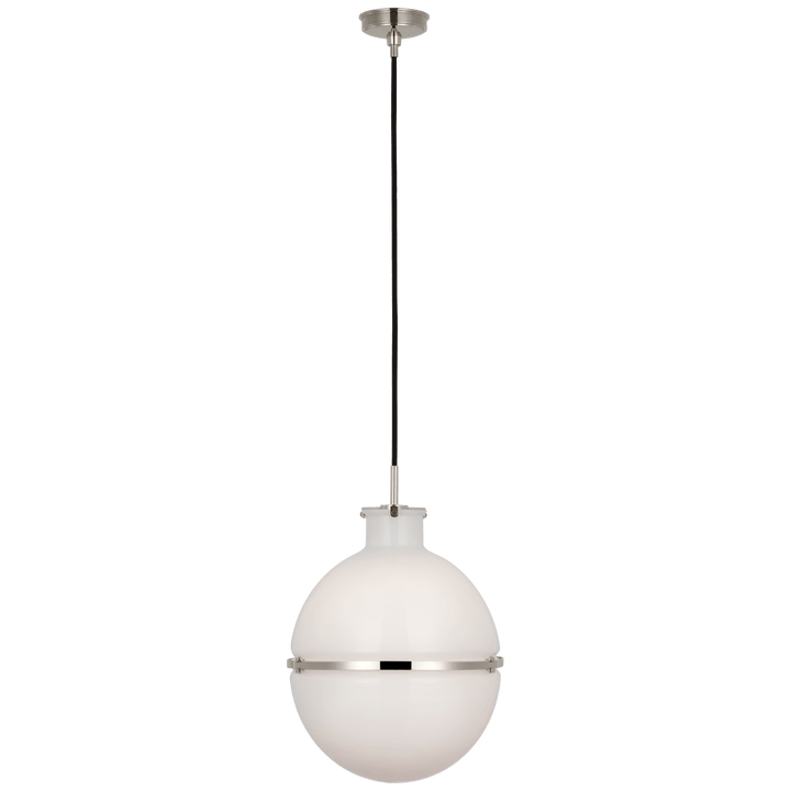 Maxey 14" Globe Pendant, a premium Pendant light by Visual Comfort & Co. Close - up image of its design.