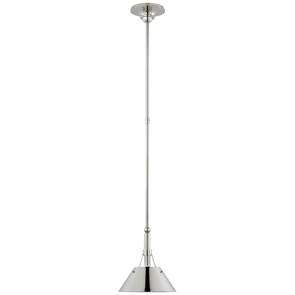 Turlington Small Pendant, a premium Pendant light by Visual Comfort & Co. Close - up image of its design.