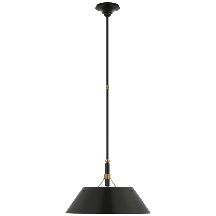 Turlington Large Pendant, a premium Pendant light by Visual Comfort & Co. Close - up image of its design.