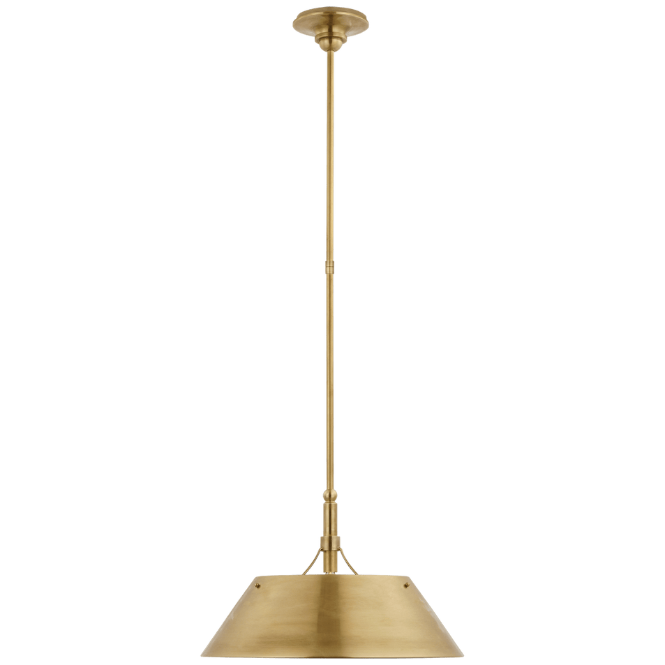Turlington Large Pendant, a premium Pendant light by Visual Comfort & Co. Close - up image of its design.