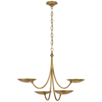 Keira Medium Chandelier in Hand-Rubbed Antique Brass