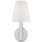 Logan Sconce in Polished Nickel with White Glass