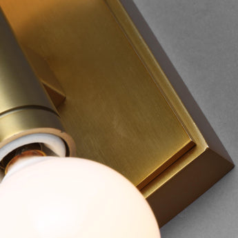 Beckham Modern Double Sconce in Burnished Brass