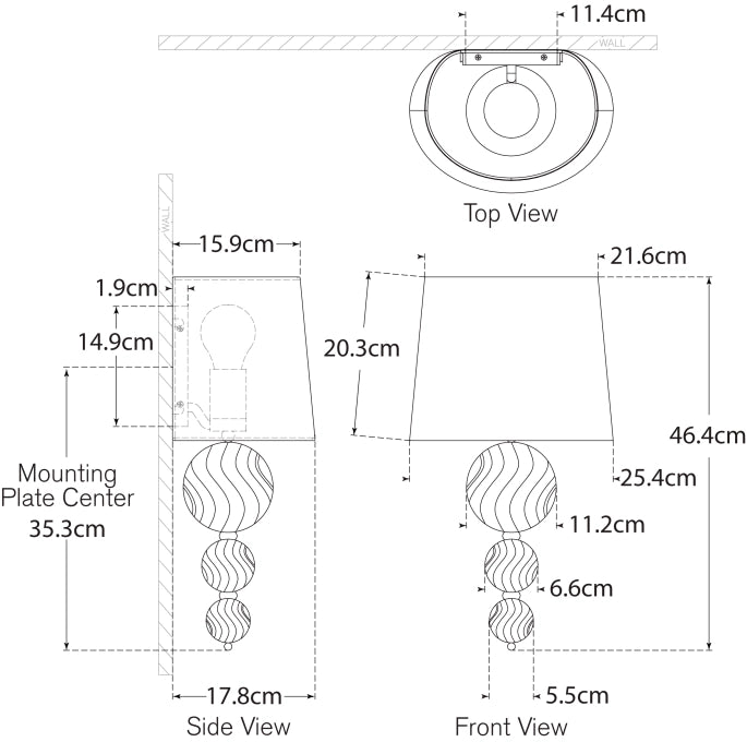 Talia 18" Sconce Blueprint